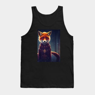 Cute Christmas Fox Tank Top